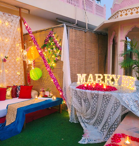 Wedding Proposal Romatic Place Jaipur